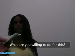 Agente pubblico hd eccellente provocante nero seduttrice esigenze un ascensore e prende contante per sesso video