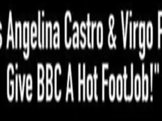 Bbws angelina castro & virgo peridot gi bbc en stupendous footjob&excl;