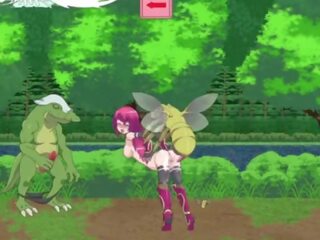 Guild meister &vert; fazë 1 &vert; e kuqe e ndezur flokë vajzë subdued nga lizard monsters dhe shefi në shkoj të saj pidh i mbushur me ngarkesa i spermë &vert; hentai lojra gameplay p1