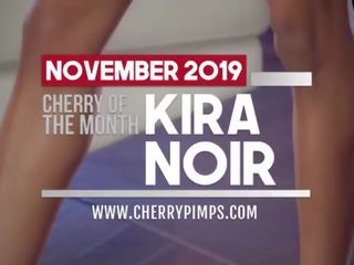 Classy Ebony goddess Kira Noir Enjoys Solo Fingering Her Tight Pussy