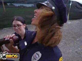 BANGBROS - Lucky Suspect Gets Tangled Up With Some superior charming Female Cops