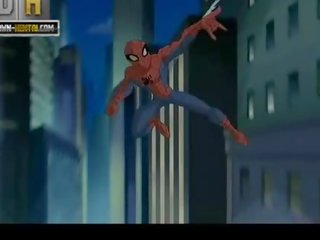 Superhero بالغ فيديو spiderman ضد batman