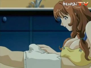 Breasty manga sieva jāšanās