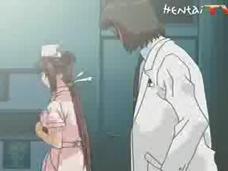 Enchanting manga sykepleier blir knullet
