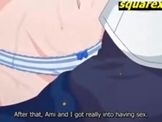 Nastolatka ami dostaje ogromny cipka wytrysk terrific anime