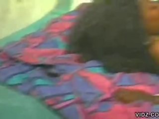 Bewitching ebony chick gets nasty with Afro dude