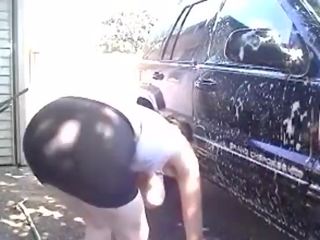 Avto pranje velika joški